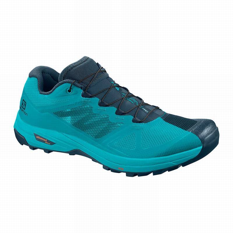 Salomon Israel X ALPINE W /PRO - Womens Hiking Shoes - Turquoise/Blue (AKVT-94156)